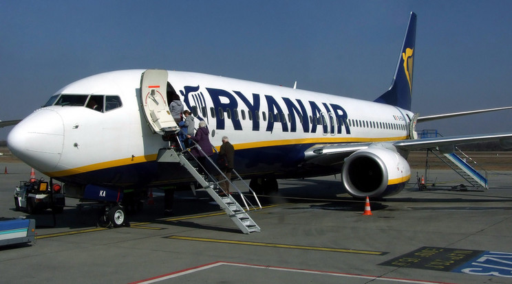 A Ryanair egyik gépe Budapesten /Fotó: MTI-Jászai Csaba