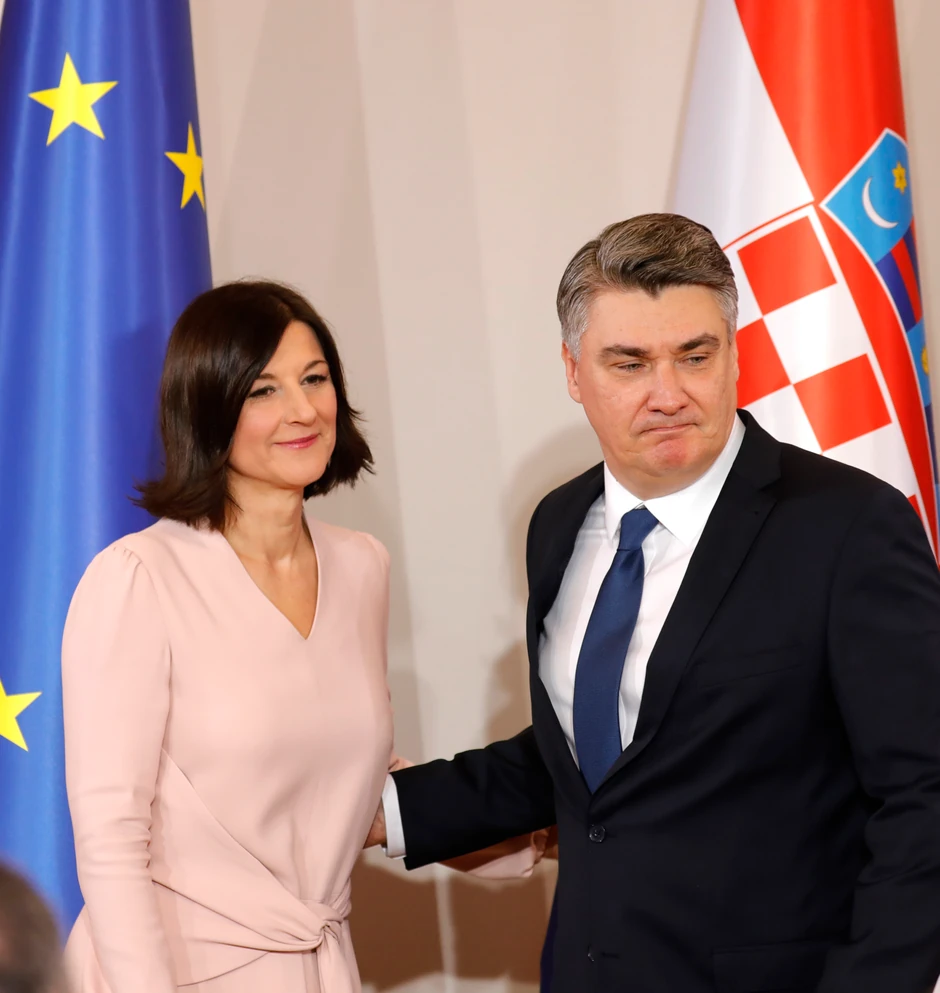 Milanović sa suprugom na inauguraciji