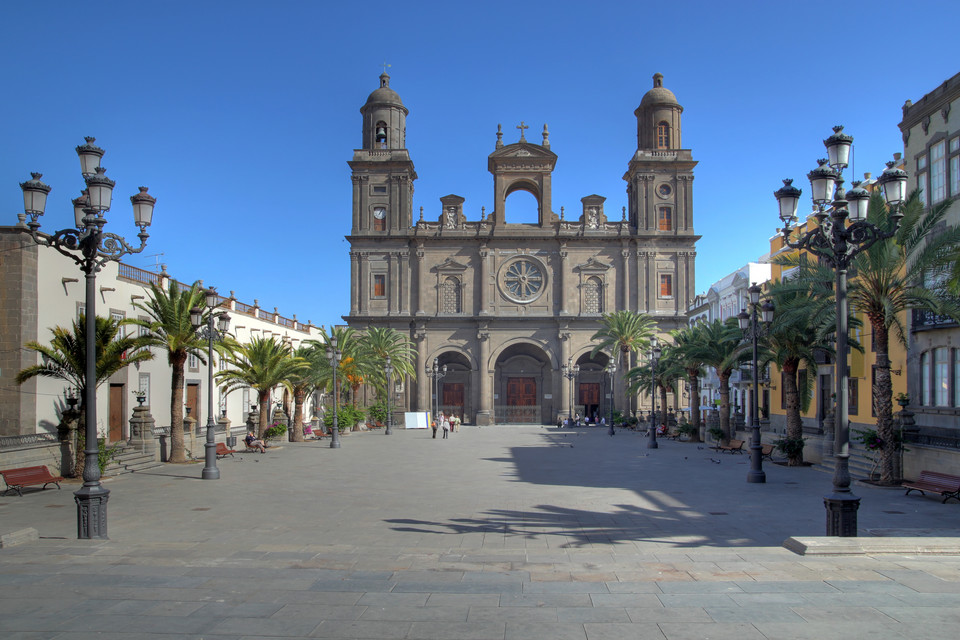 Las Palmas - Vegueta i plac Plaza de Santa Ana z katedrą świętej Anny