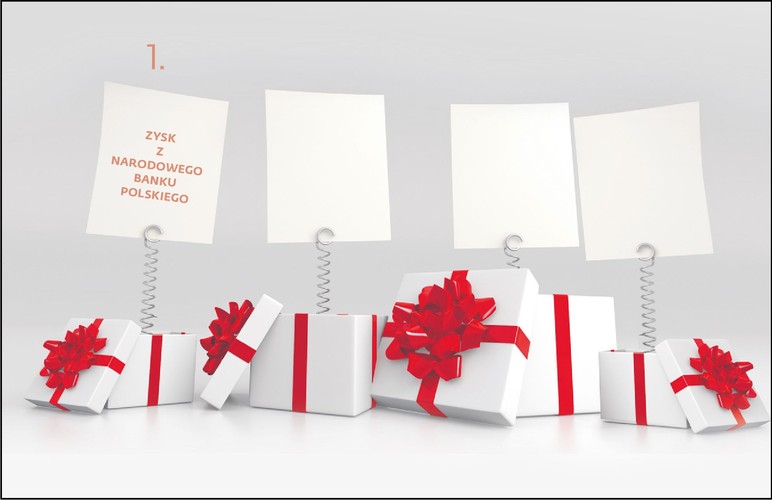 MF wpisało do projektu budżetu, że wypłata z banku centralnego będzie stosunkowo skromna, bo wyniesie około 630 mln zł. W porównaniu z tym, jak NBP zasilał budżet w tym roku (około 7,8 mld zł), planowana kwota to grosze. Ale wiele wskazuje na to, że w rzeczywistości bank centralny wypłaci znacznie więcej. Według szacunków ekonomistów mBanku może to być kwota sięgająca 10 mld zł, co byłoby absolutnym rekordem. Wszystko dzięki osłabieniu złotego, co przekłada się na bardziej korzystną wycenę aktywów zagranicznych NBP. Oficjalnie MF nic nie wie o większej wypłacie i radzi poczekać ze spekulacjami do końca roku. Gdyby jednak szacunki analityków okazały się trafne, to resort będzie mógł odpuścić sprzedaż obligacji o podobnej wartości. Bo zysk NBP zmniejszy potrzeby pożyczkowe. Choć już na deficyt liczony unijną metodą duża wypłata z banku centralnego nie ma żadnego wpływu.