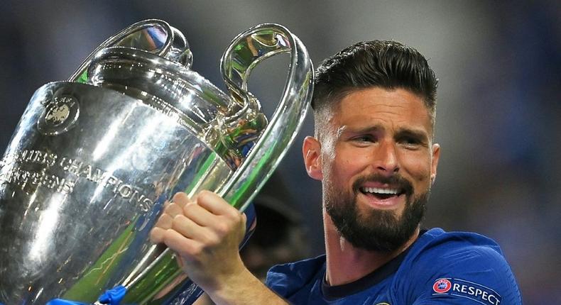 French forward Olivier Giroud won the Champions League with Chelsea. Creator: David Ramos