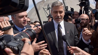 George Clooney na czele marszu pamięci ofiar ludobójstwa w Erywaniu