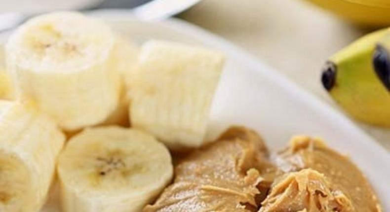 Banana and peanut butter