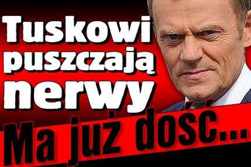 Premierowi puszczają nerwy