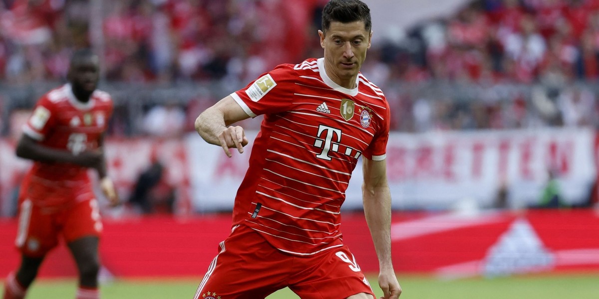 Robert Lewandowski w barwach Bayernu Monachium.