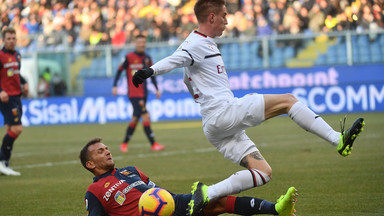 Włochy: Bez Krzysztofa Piątka ani rusz. Genoa CFC przegrała z AC Milan