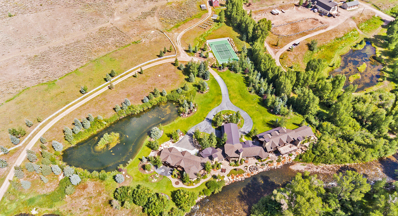 Riverbend Ranch is located a half-hour's drive from Park City, Utah. The property sprawls across 2,670 acres.