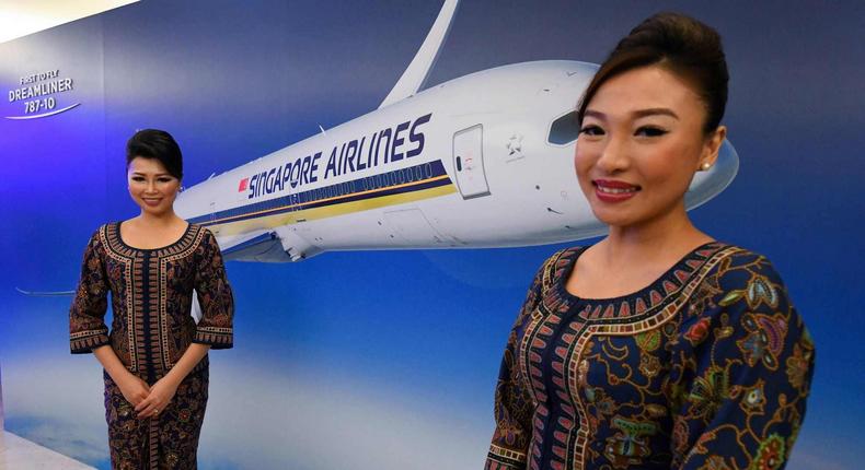 Singapore Airlines flight attendants.ROSLAN RAHMAN / Contributor / Getty Images