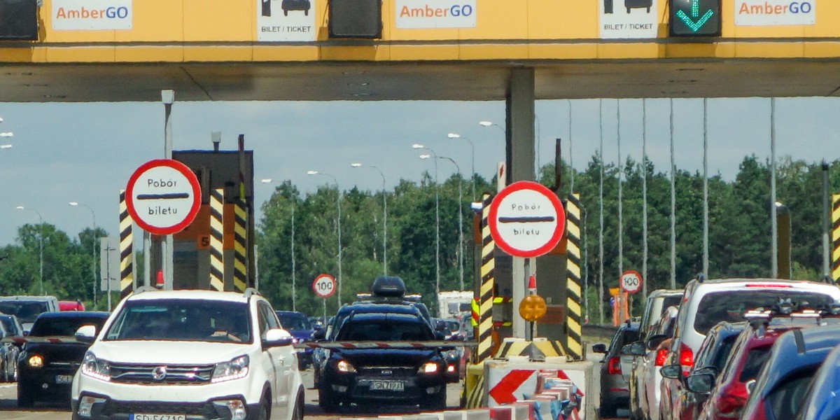 Autostrada bursztynowa w kierunku Torunia