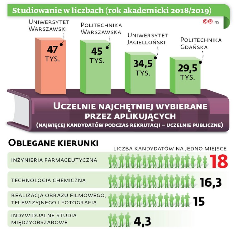 Studiowanie w liczbach (rok akademicki 2018/2019)