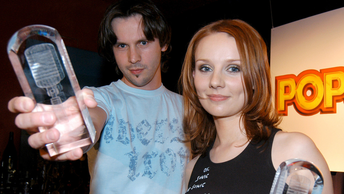 Marcin Rozynek i Ewelina Flinta w 2004 roku