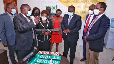 CS Fred Matiang'i unveils new special plates for garage operators(KG), tow trucks(KT) & container freight stations(KC)
