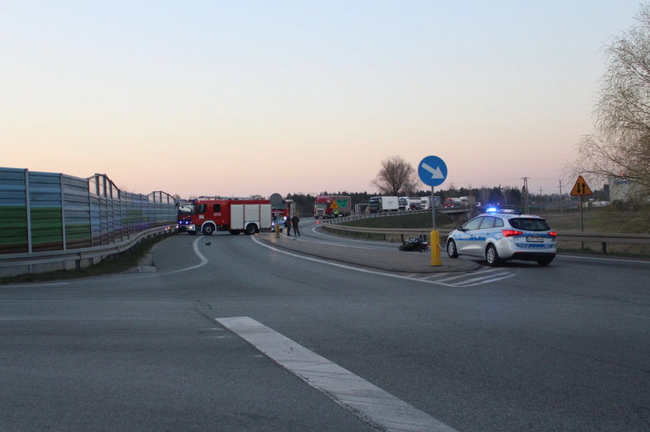 Śmiertelny wypadek na obwodnicy Kutna