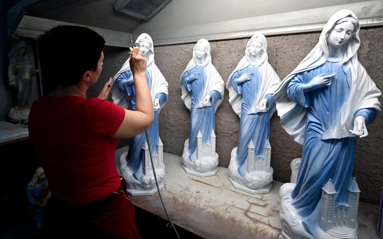 Manufaktura świętych figur koło Mostaru