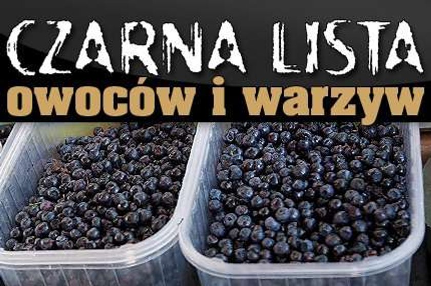 Czarna lista owoców i warzyw