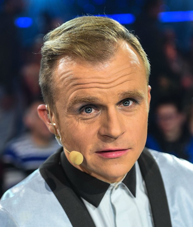 Piotr Rogucki podczas finału programu "Must Be the Music" w telewizji Polsat, fot. PAP/Stach Leszczyński