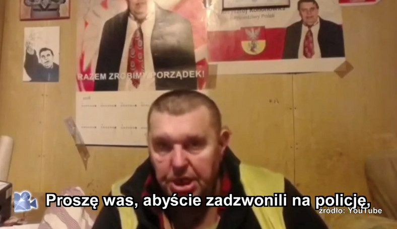 Nagranie z kanału YouTube Krzysztofa Kononowicza wykorzystanie w "Sprawie dla reportera"