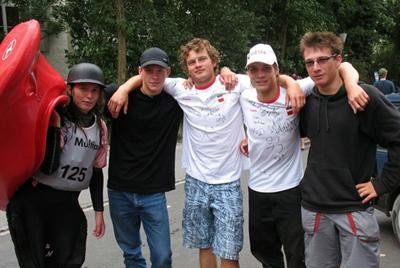 Iza Fidzińska, Michał Wrzal, Tomasz Czaplicki, Bartosz Czerwiński i Marcin Marchowski w Thun - Puchar Świata 2008