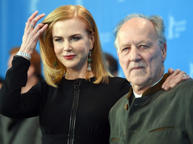 Nicole Kidman i niemiecki reżyser Werner Herzo