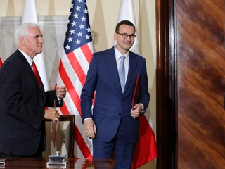 Warszawa, 2 września 2019 r., Mike Pence, Mateusz Morawiecki.