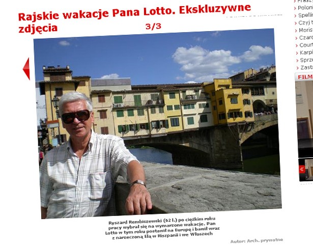 Pan Lotto sprzedał swoje wakacje