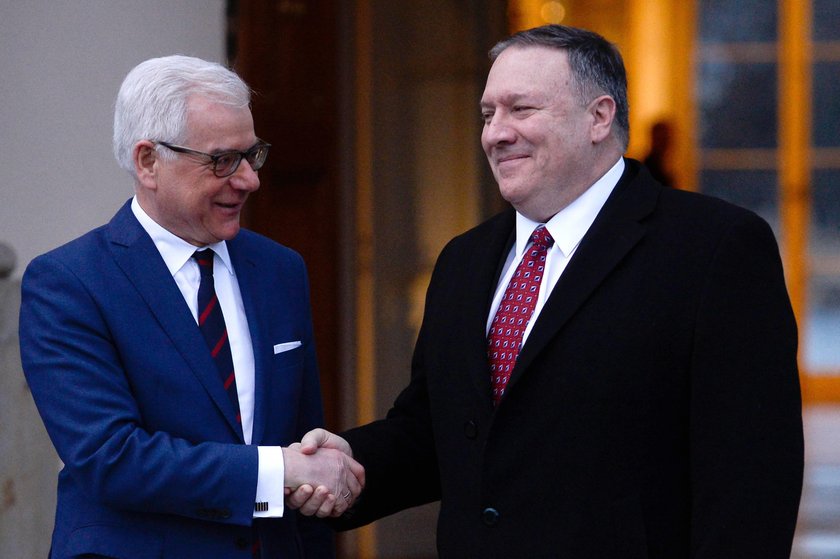 Mike Pompeo i Jacek Czaputowicz