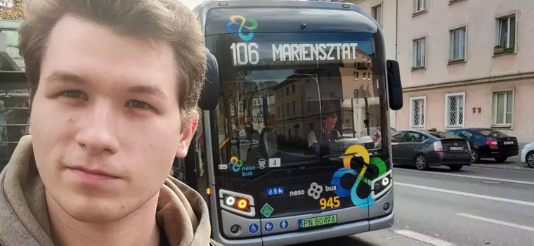 Jechałem w Warszawie autobusem wodorowym. NesoBus budzi ciekawość pasażerów