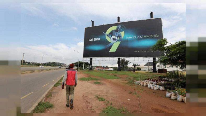 9mobile billboard used to illustrate the story