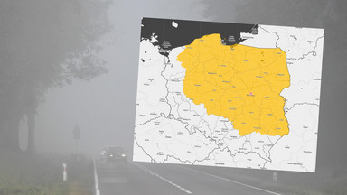 Polska utonęła we mgle, IMGW alarmuje. Niemal cały kraj na żółto