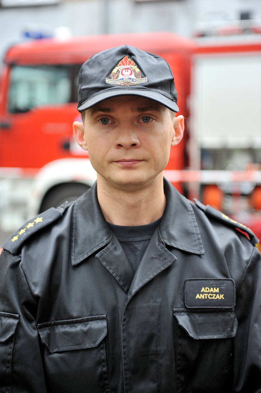 Adam Antczak, rzecznik straży pożarnej w Łodzi
