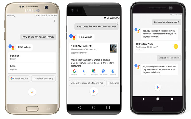 Google Assistant na smartfonach Samsunga, LG i HTC