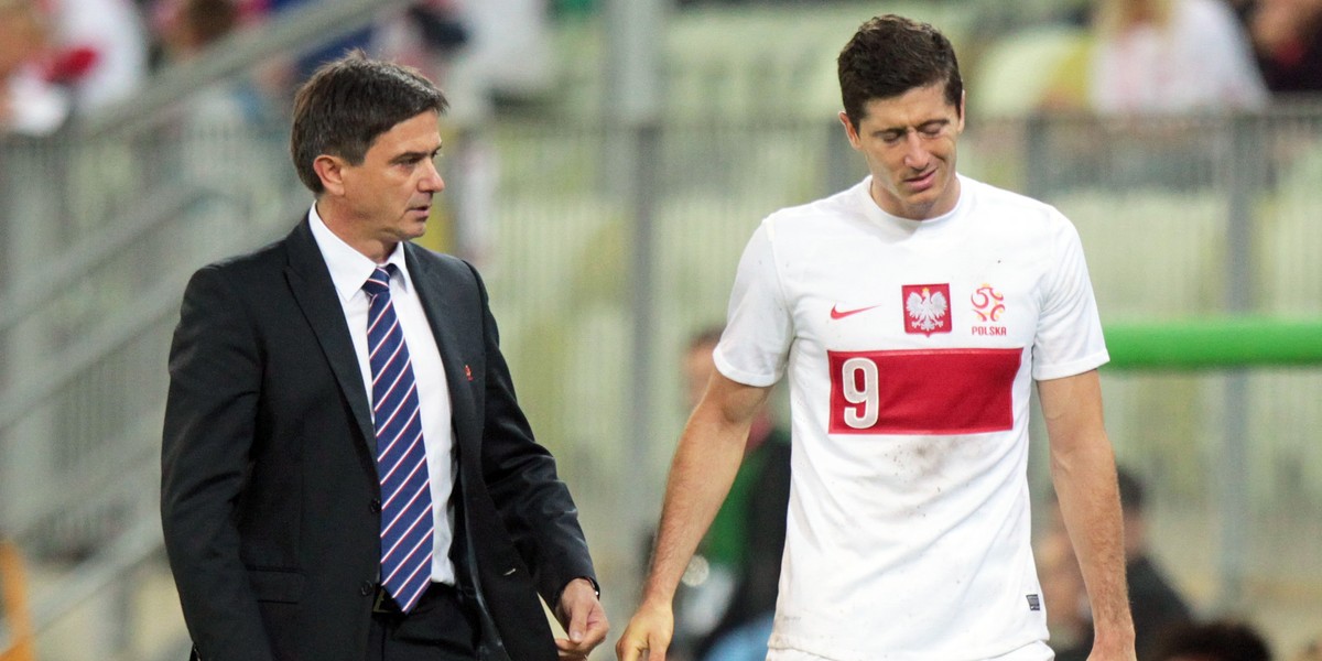 Robert Lewandowski i Waldemar Fornalik