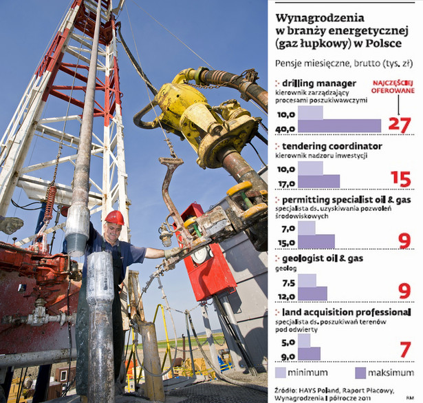 Wynagrodzenia w branży energetycznej (gaz łupkowy) w Polsce, fot. Dziennik Gazeta Prawna, Bloomberg