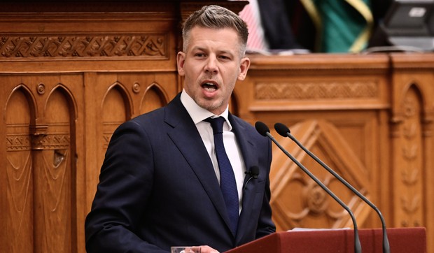 Peter Mađar tokom inauguracije