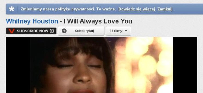 Najsłynniejsze nagranie Whitney Houston