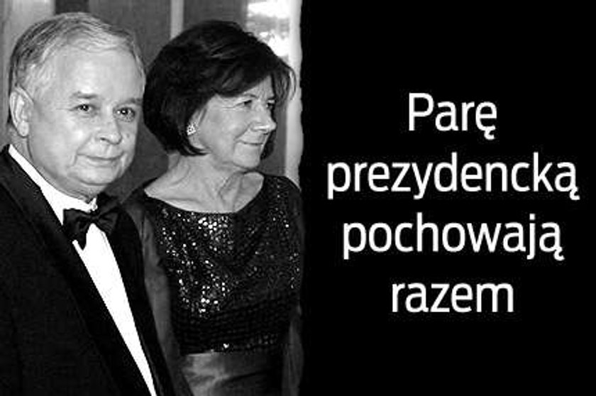 Parę prezydencką pochowają razem