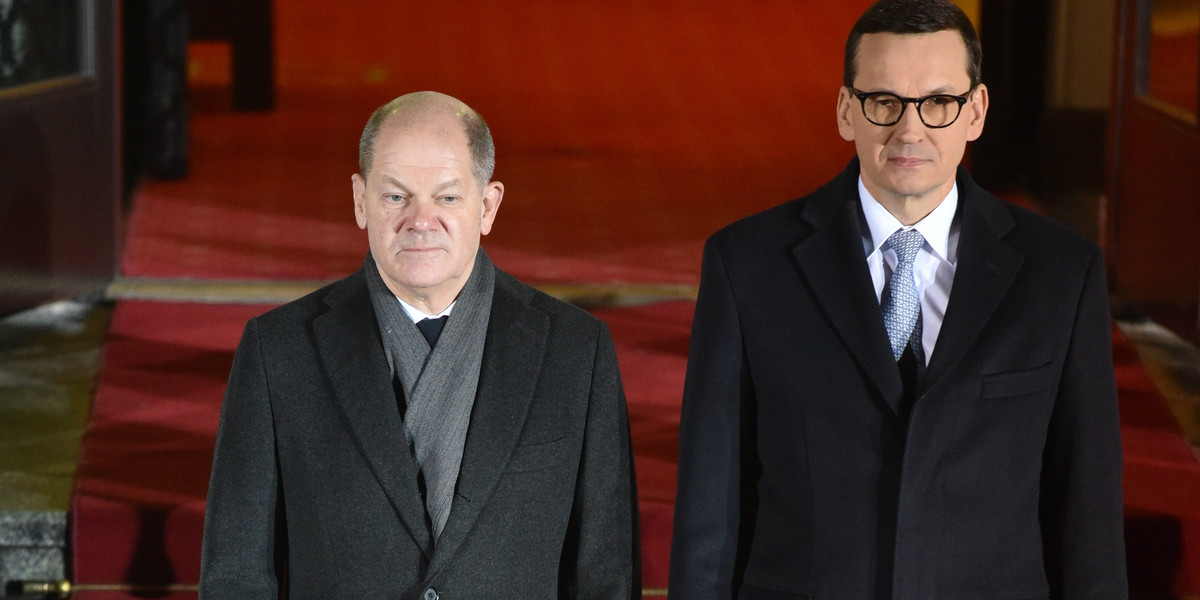 Nowy kanclerz Niemiec Olaf Scholz przyleciał po raz pierwszy do Polski. 
