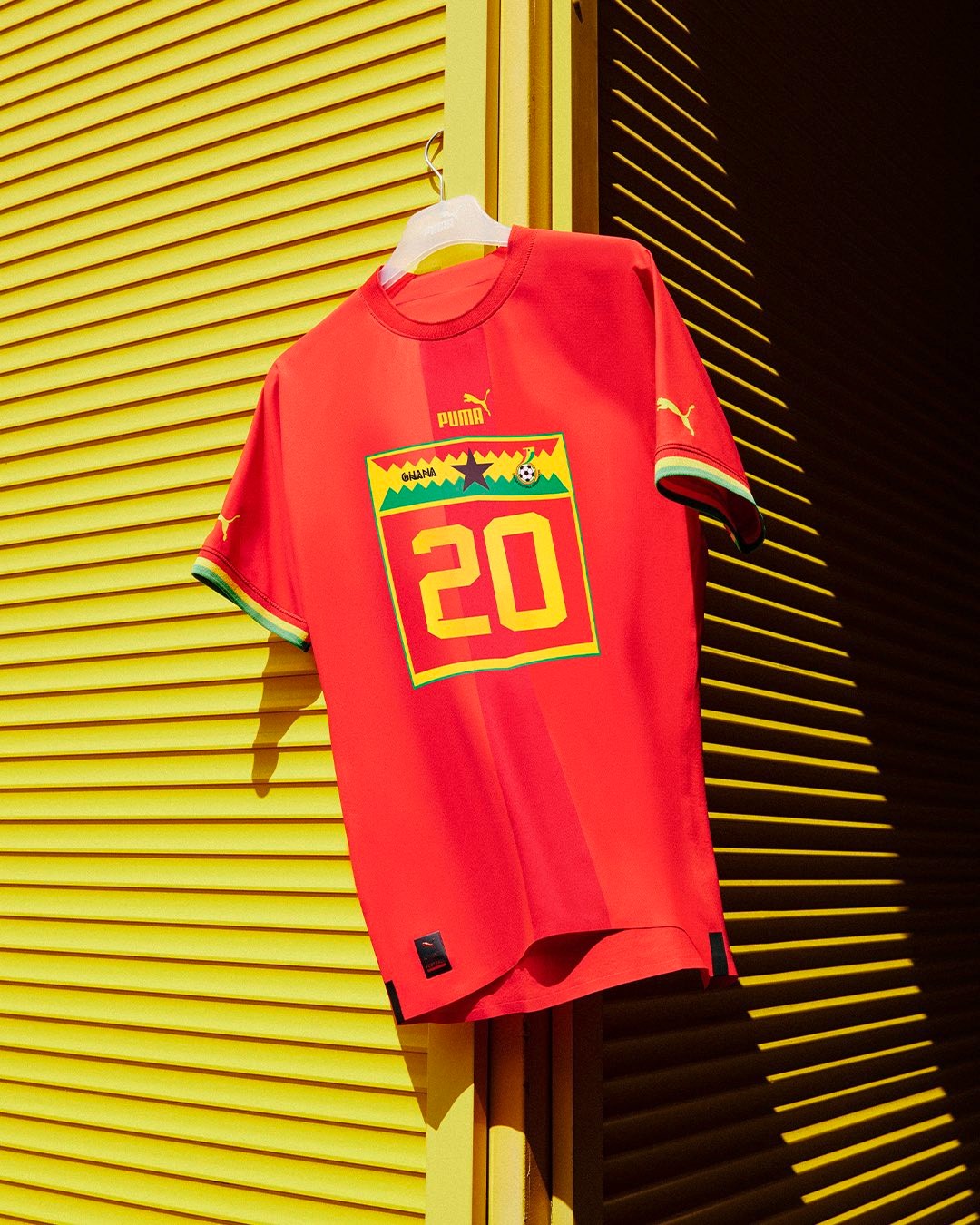 Dres ghanskej futbalovej reprezentácie na MS 2022.