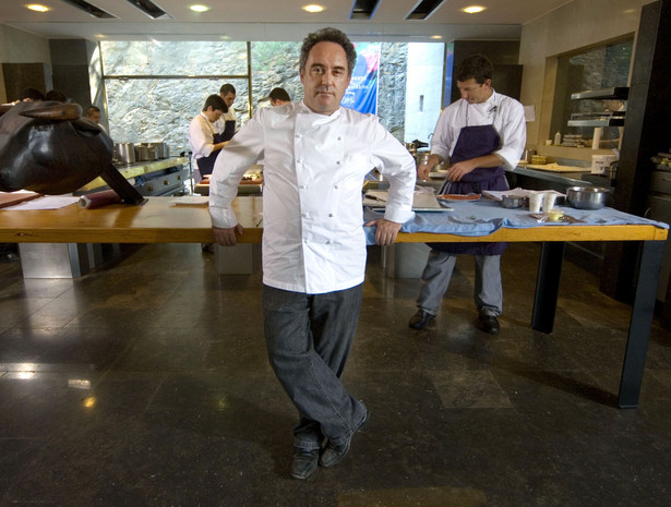 Ferran Adria, jeden z najbardziej znanych w świecie szefów kuchni w restauracji El Bulli