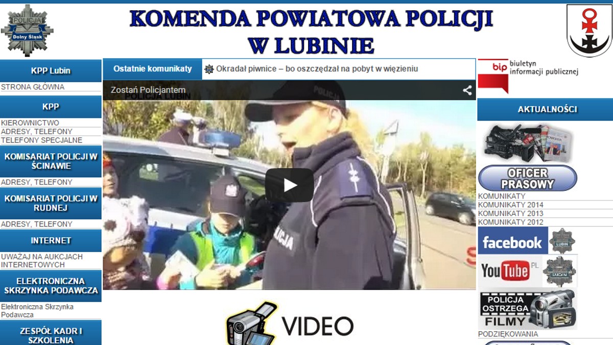 Komenda Powiatowa Policji w Lubinie opublikowała na swoich stronach "nietypowy" poradnik dla kobiet zawierający serię krzywdzących stereotypów. Funkcjonariusze radzili paniom, aby te uważały na mężczyzn w niemal każdej sytuacji: na imprezie firmowej, ulicy, dyskotece, w środkach komunikacji. O sprawie jako pierwszy napisał portal TVN24. Już po publikacji poradnik zniknął ze stron policji.