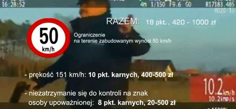 60 punktów i 4600 zł kary w mgnieniu oka! Szalony wyczyn kierowcy w Gdyni. WIDEO