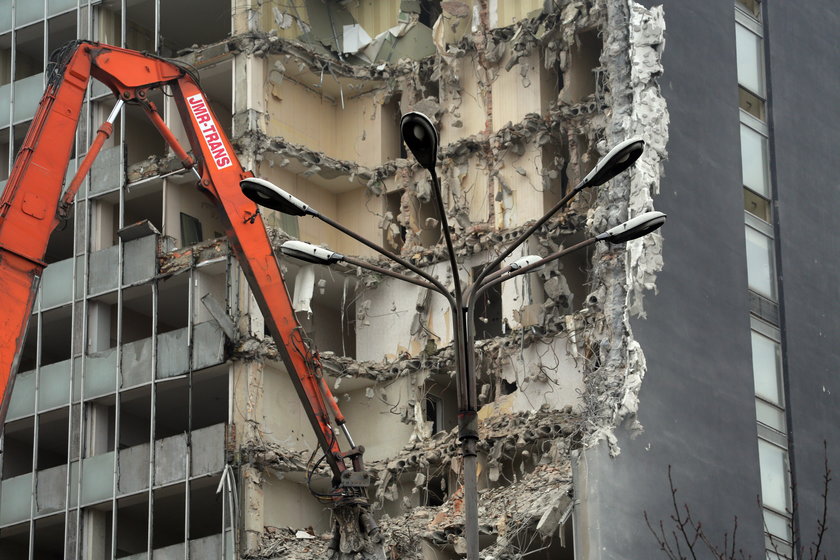 Rozbiórka Hotelu Centrum