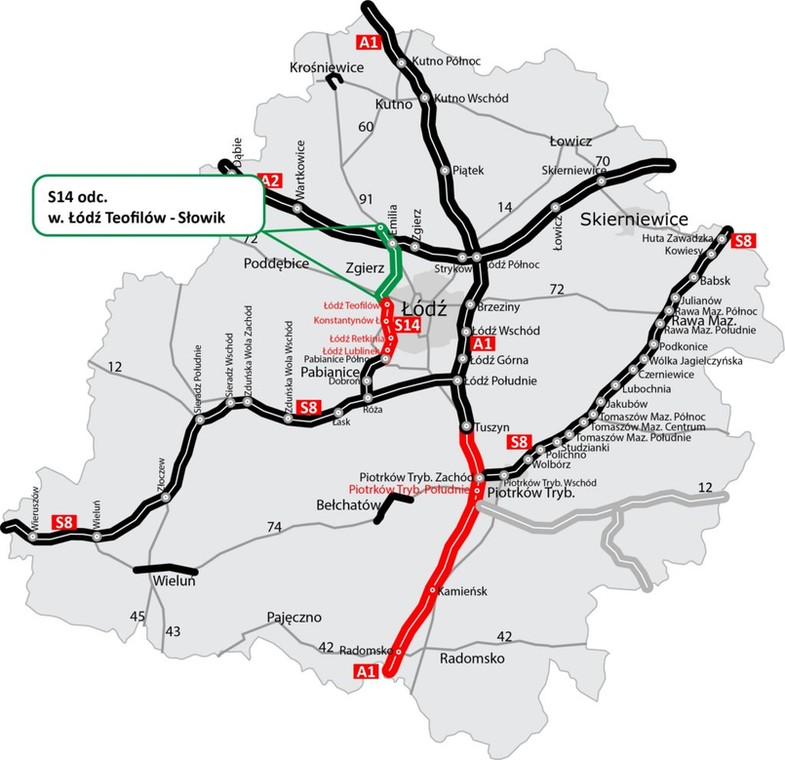 Droga ekspresowa S14 - Łódź zyska obwodnicę