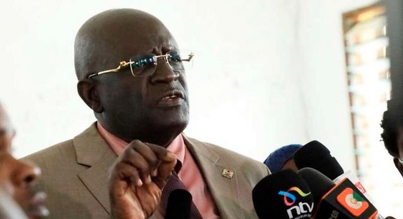 Education Cabinet secretary Prof George Magoha