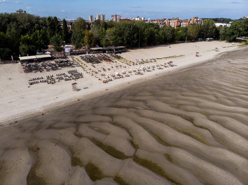 Nizak vodostaj reke Dunav na Štrandu prethodnih godina