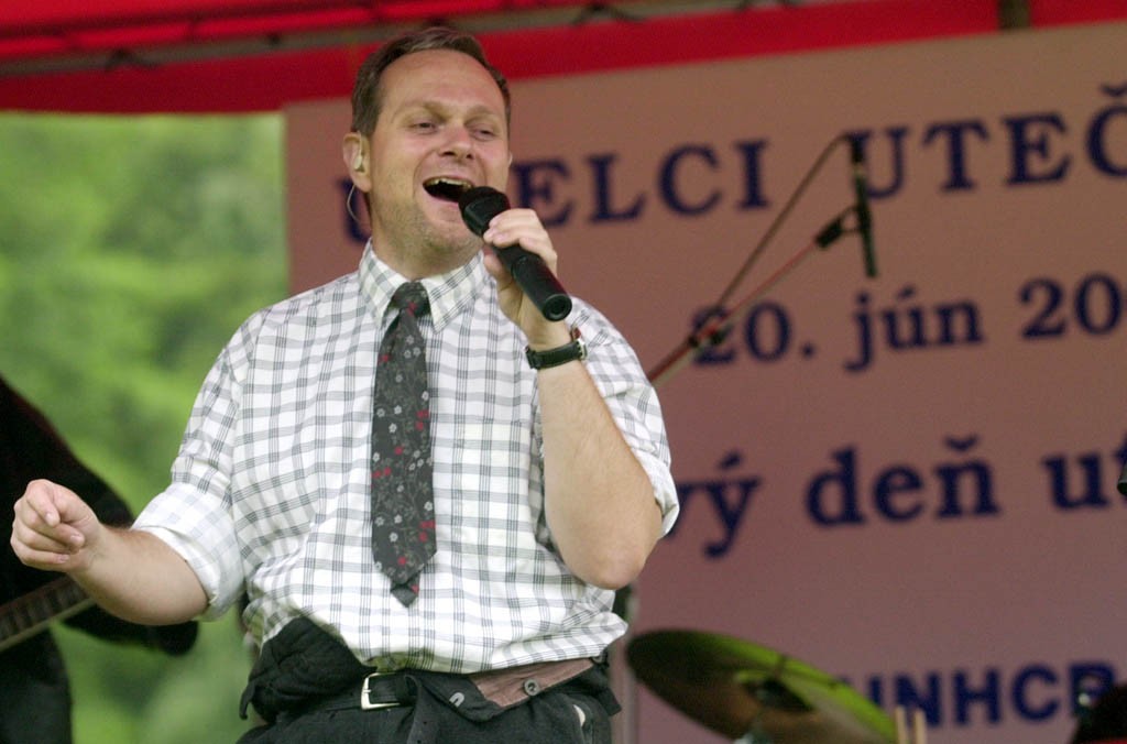 Slovenský spevák Ján Kuric.