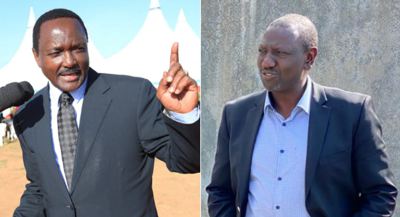 Wiper Party Leader Kalonzo Musyoka and Deputy President William Ruto