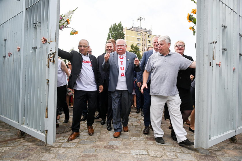 Jerzy Borowczak, Bogdan Borusewicz, Lech Wałęsa