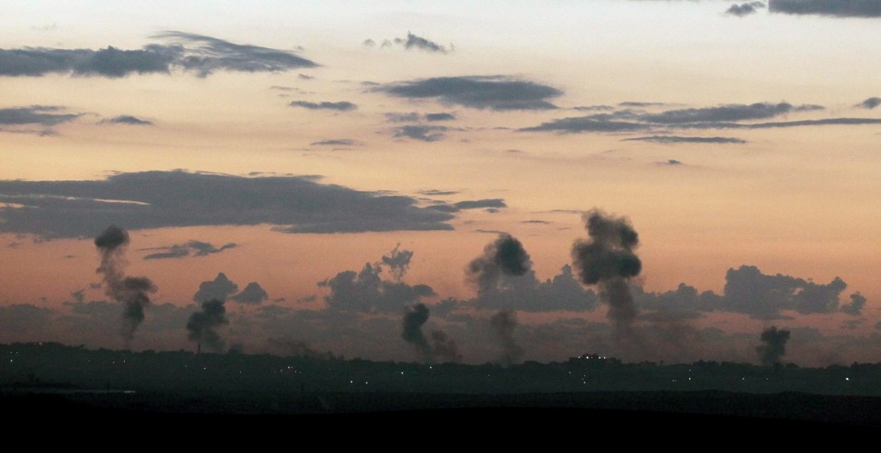 Walki w Strefie Gazy, ostrzał Izraela