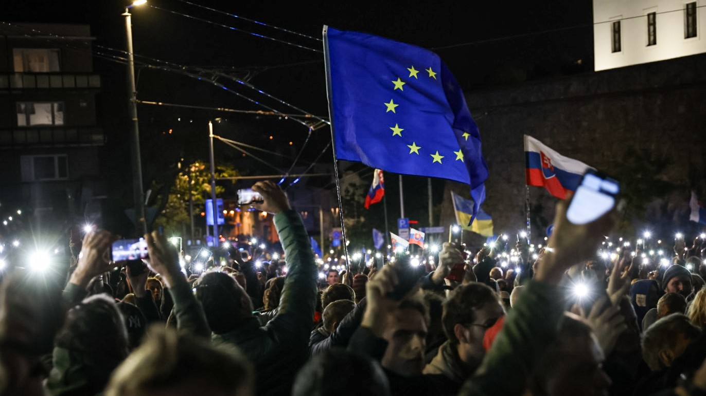 Protest strany SaS 21.10.2025